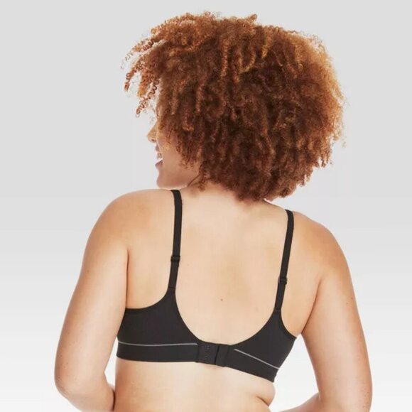 Hanes Black Wireless Bra - Picture 3 of 5